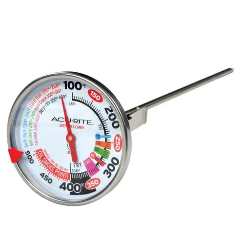 Candy Deep Fryer Thermometer Acurite Stainless Steel